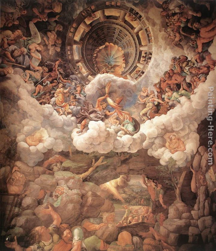 The Fall of the Gigants painting - Giulio Romano The Fall of the Gigants art painting
